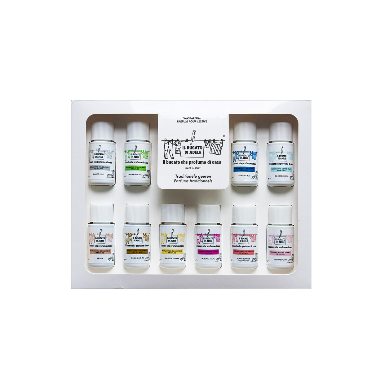 Il Bucato di Adele wasparfum luxe giftbox/proefset 10x20ml
